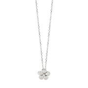 Mabina Girocollo in argento con fiore bulinato e zircone 553837